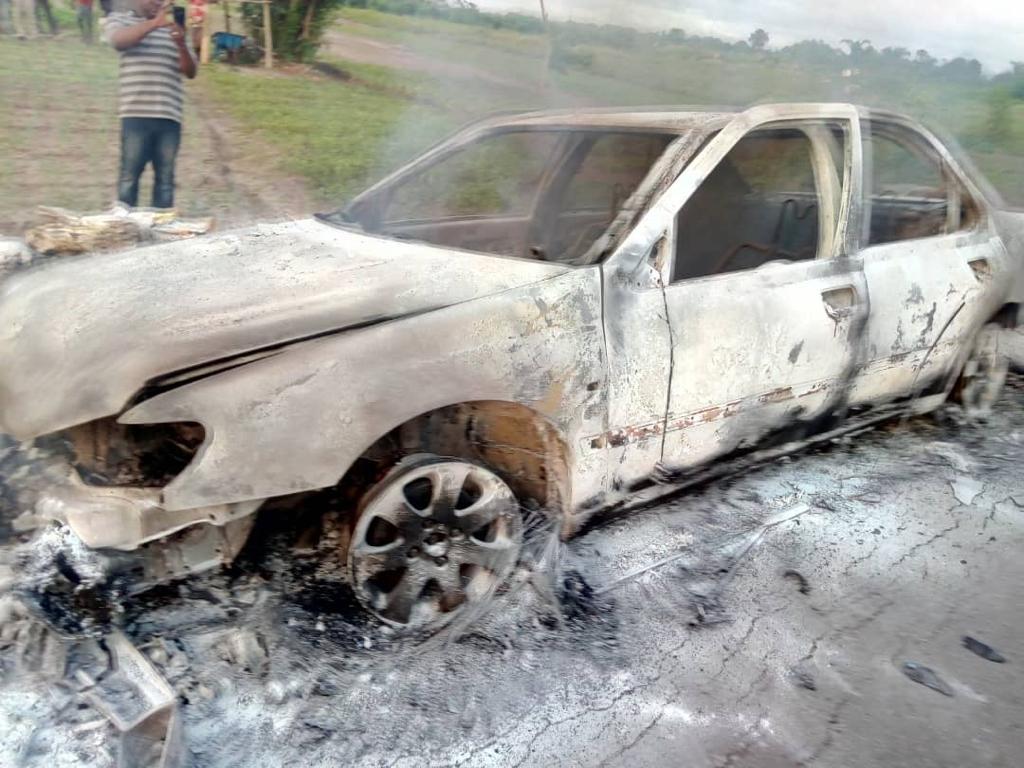Army Major Burnt To Death In His Car At Ojo Barrack (Graphic Photos ...