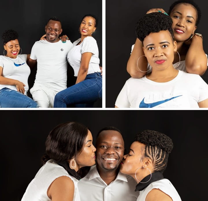 Botswana Polygamist Pastor, Seraki Kemmonye Shares Photos With His 2 Wives
