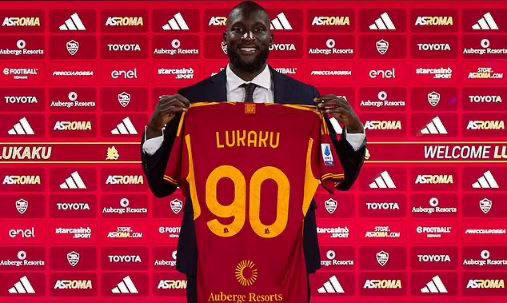 Chelsea Confirm Romelu Lukaku Has Joined Roma On A Season-long Loan (Photo)